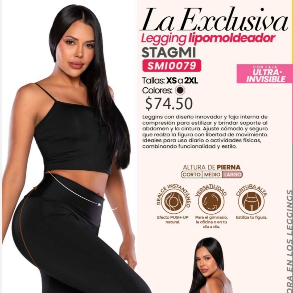 New Stagmi Faja Colombiana Tummy Control High Waist Shapewear Leggings & Girdle - Picture 12 of 17